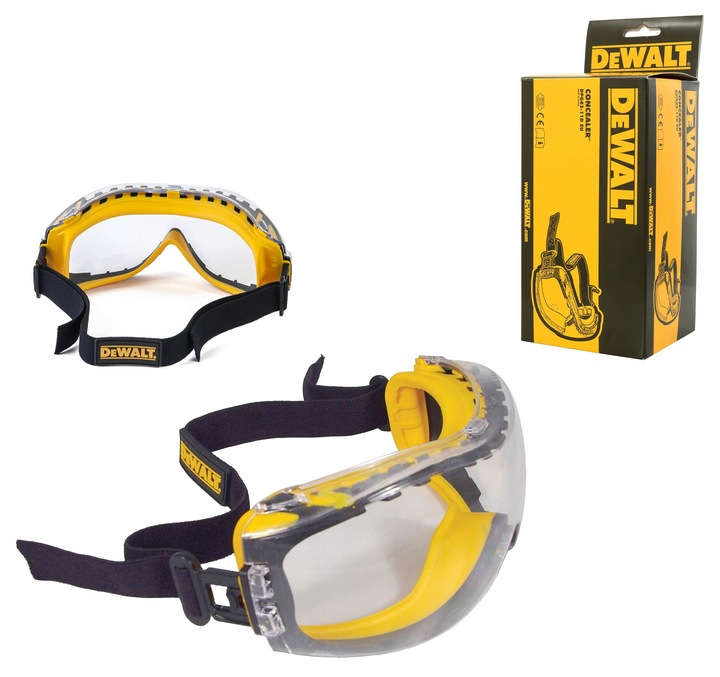 DEWALT DPG82-11D EU Okulary Ochronne Gogle Przeźroczyste BHP UNISEX AntiFog