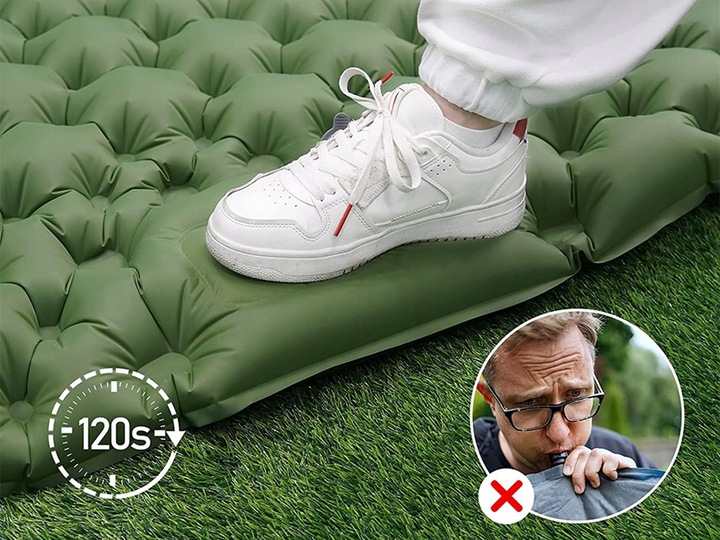 MATA SAMOPOMPUJĄCA KARIMATA DMUCHANA MATERAC 195X125 CM