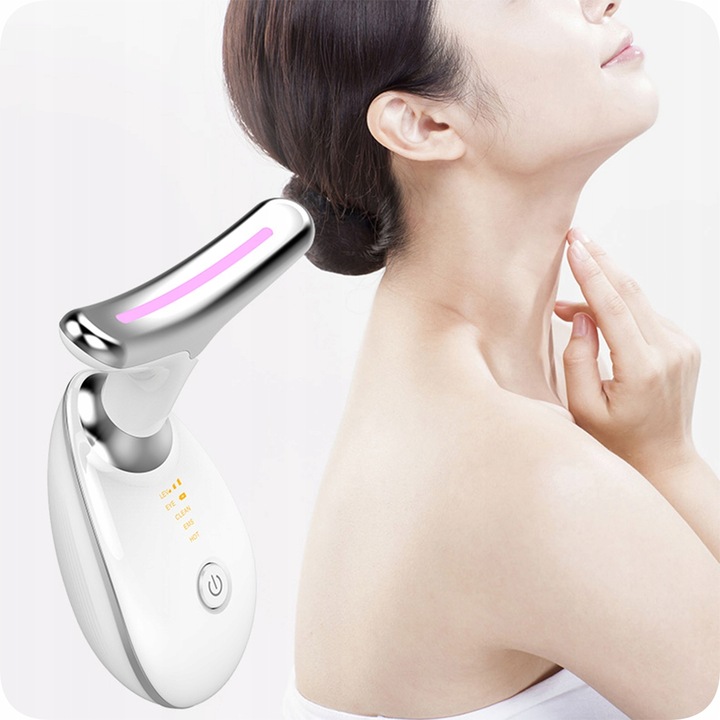 MASAŻER SONICZNY DO UJĘDRNIANIA TWARZY I SZYI ULTRADŹWIĘKOWY EMS LIFTING