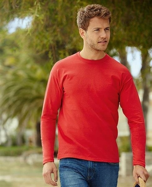 FRUIT OF THE LOOM KOSZULKA Z DŁUGIM RĘKAWEM Whit S