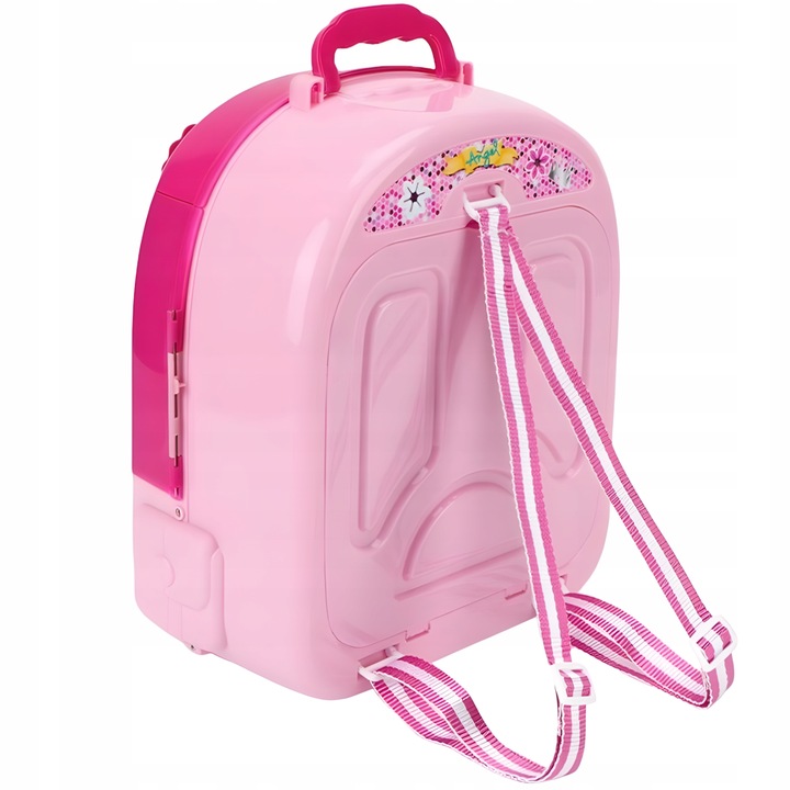 Toaletka w plecaku lalka DOMKU salon dla dzieci 3w1 dla 3 4 5 6 7 latki