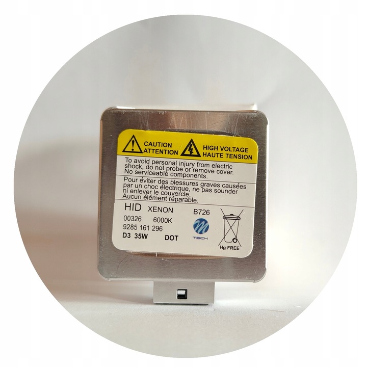 Żarówka KSENONOWA D3S 6000K M-Tech PREMIUM +30% Żarnik Ksenon