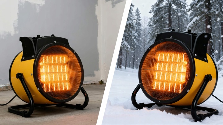 Termowentylator nagrzewnica elektryczna ceramiczna farelka cichy grzejnik