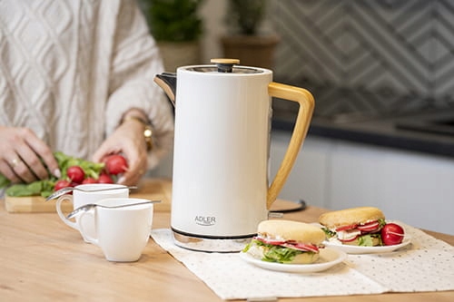 CZAJNIK ELEKTRYCZNY BEZPRZEWODOWY STALOWY STYL RETRO 1,7L 2200W STRIX