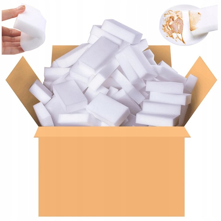 MAGICZNA GĄBKA do czyszczenia plam naczyń melaminy