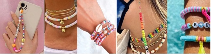 KORALIKI MAKE IT REAL ZESTAW KORALIKÓW DO ROBIENIA BRELOCZKÓW BRANSOLETEK