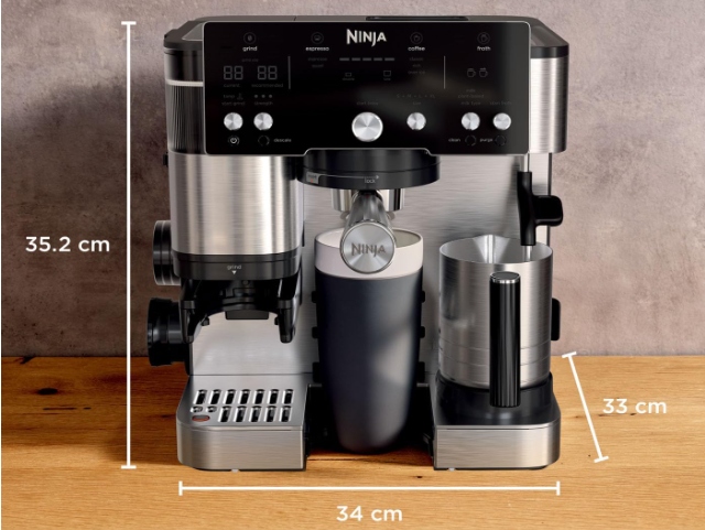 NIEKOMPLETNY Ekspres do kawy Ninja Luxe Essential ES501EU srebrny