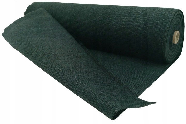 SIATKA CIENIUJĄCA OSŁONA BALKON OGRODZENIE PŁOT 90% 1,5x25 +OPASKI ZIELONA