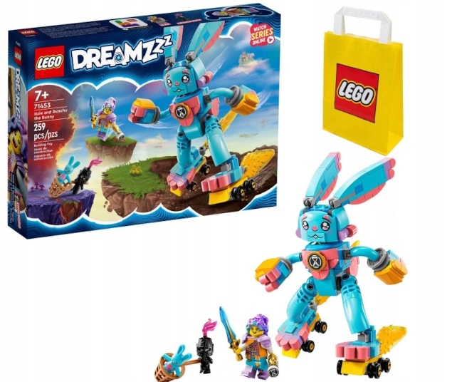 KLOCKI LEGO | DREAMZzz 71453 IZZIE KRÓLICZEK BUNCHU SUPER PRZYGODY + TORBA
