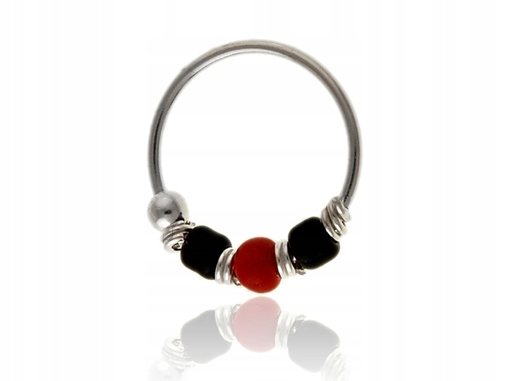 Kolczyk srebrny na chrząstkę małżowiny kn096 - 0,2g.