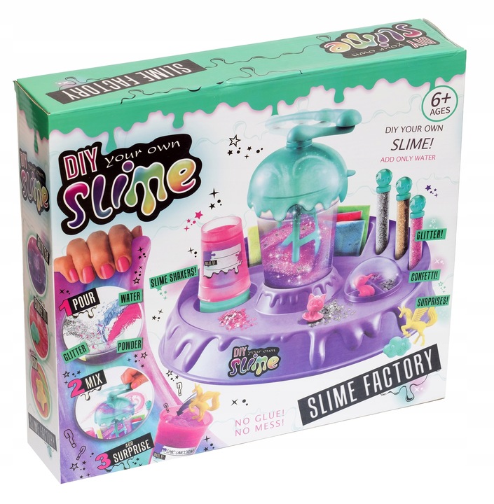 ZESTAW SLIMY SLIME DIY FABRYKA MIKSER DO ROBIENIA GLUTÓW DLA DZIECI