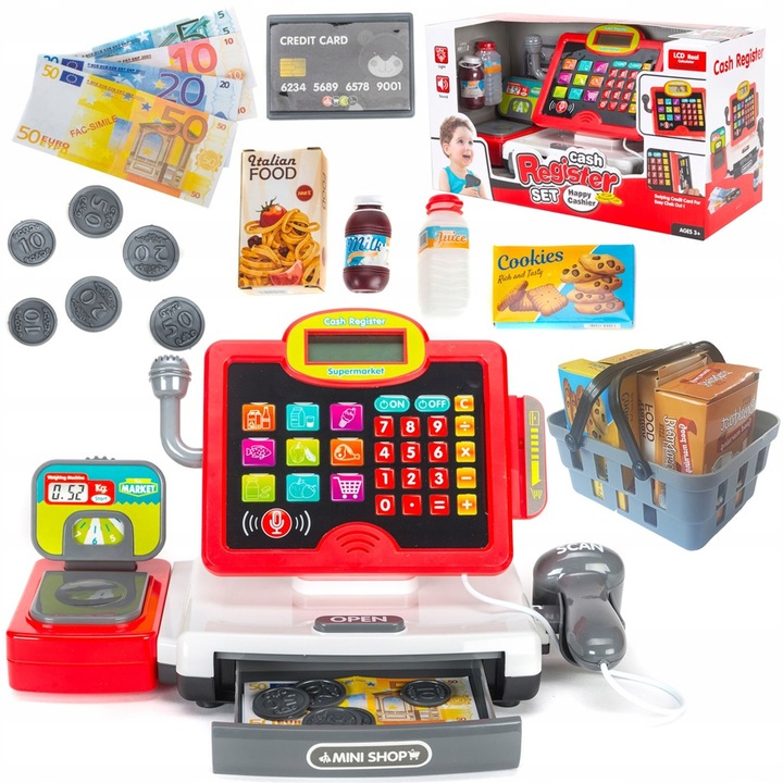 Kasa sklepowa Fiskalna XL interaktywna dla dzieci + akcesoria MATADI