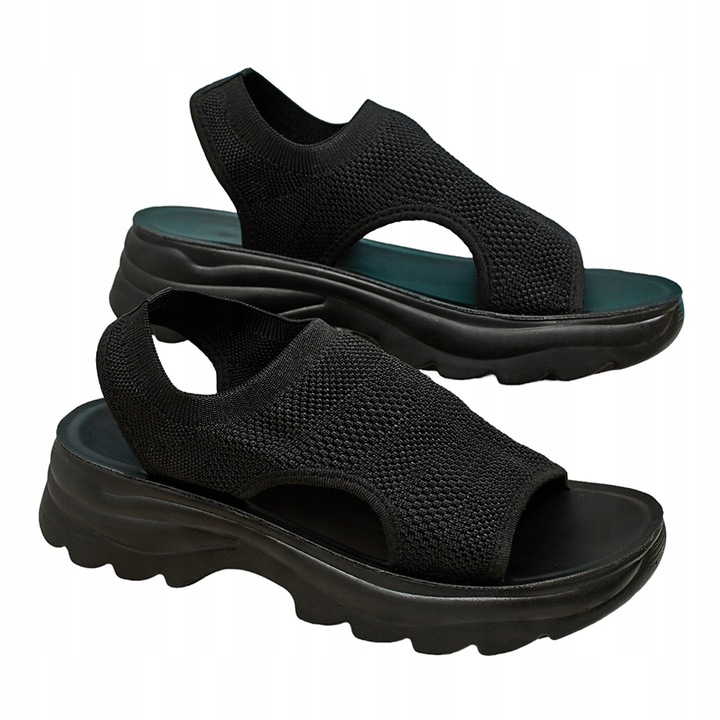 CZARNE SANDAŁKI DAMSKIE VISS 38