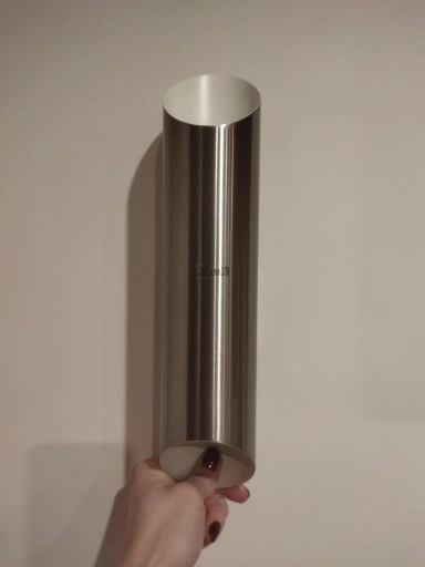 Kinkiet ogrodowy Eglo odcienie szarości i srebra zintegrowane źródło LED 7W