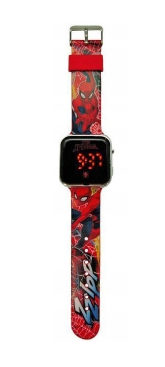 Cyfrowy Zegarek LED CYFROWY Dziecięcy dla Dziecka / SpiderMan Spider-Man