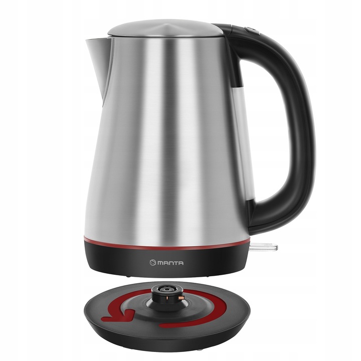 CZAJNIK ELEKTRYCZNY bezprzewodowy MOCNY stalowy stal nierdzewna 2200W 1,7l