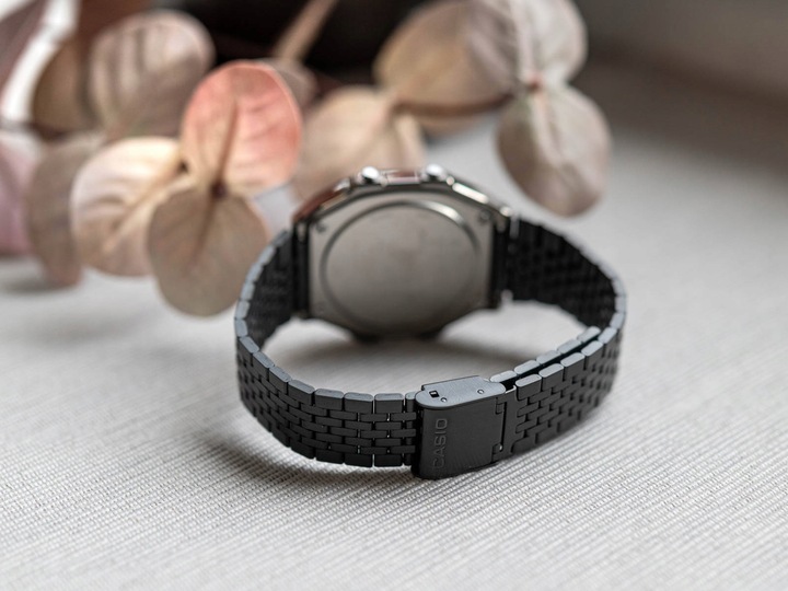 ZEGAREK CASIO ABL-100WEGG-1BEF VINTAGE CZARNY BLUETOOH KROKOMIERZ DATOWNIK