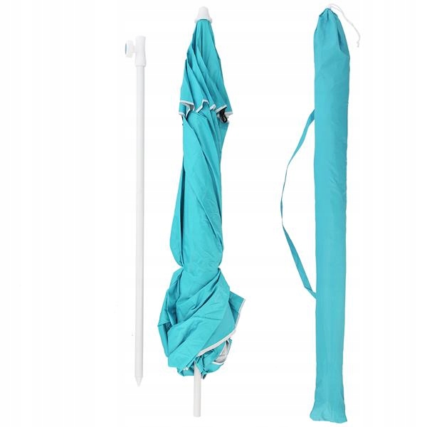 Parasol ogrodowy 190cm plażowy funkcjonalny 2w1 parawan osłona przed UV