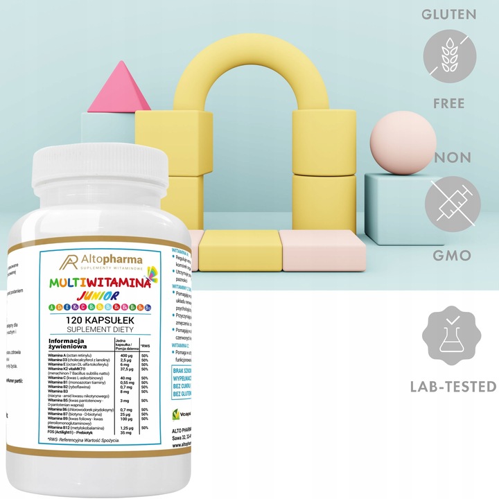 Multiwitamina JUNIOR witaminy dla dzieci 120k