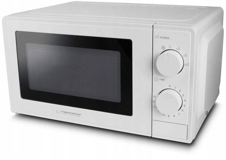 KUCHENKA MIKROFALOWA MIKROFALA 20L MOCNA 700W ESTOFADO BIAŁA ESPERANZA