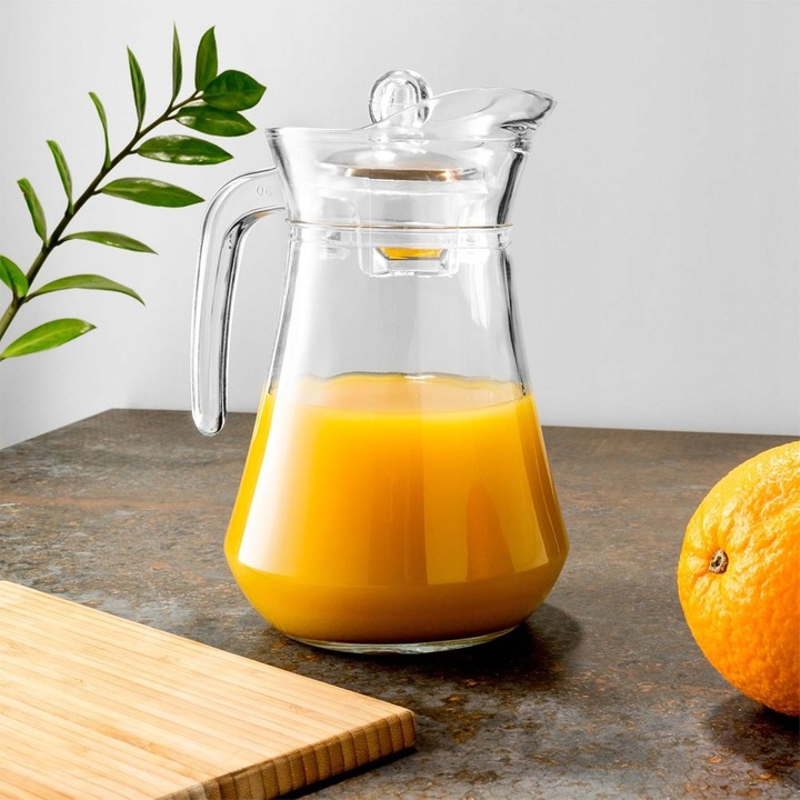 2x Dzbanek NA NAPOJE wodę sok lemoniadę do napojów szklany z pokrywką 1,4L