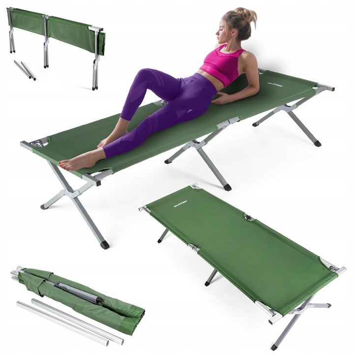 ŁÓŻKO POLOWE TURYSTYCZNE SKŁADANE KANADYJKA LEŻAK PRZENOŚNY OUTTEC