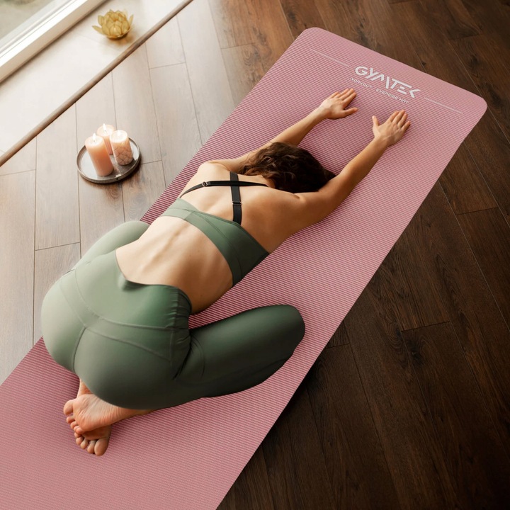 MATA DO ĆWICZEŃ JOGI PILATES GIMNASTYCZNA KARIMATA GRUBA 1,5CM GYMTEK
