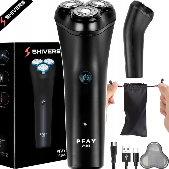 GOLARKA MĘSKA ELEKTRYCZNA MASZYNKA DO GOLENIA AKUMULATOROWA WŁOSÓW BRODY 3D