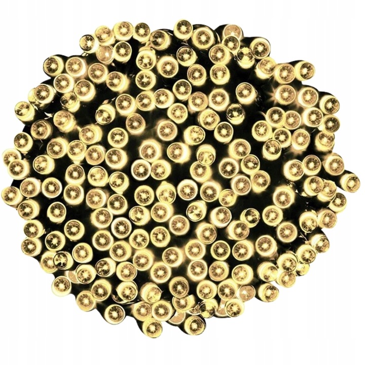 LAMPKI CHOINKOWE 500 LED ŚWIĄTECZNE ZEWNĘTRZNE WEWNĘTRZNE CIEPŁE BIAŁE 35m