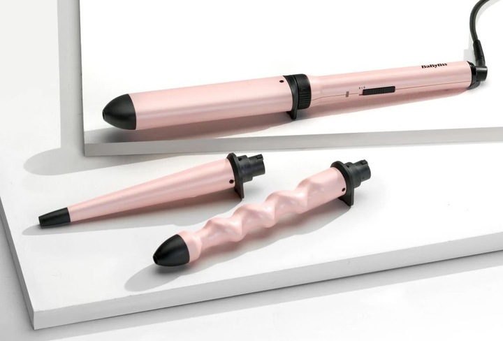 Lokówka Babyliss Curl&Wave Trio MS750E 3 Końcówki Nagrzew do 210°C Rękawica