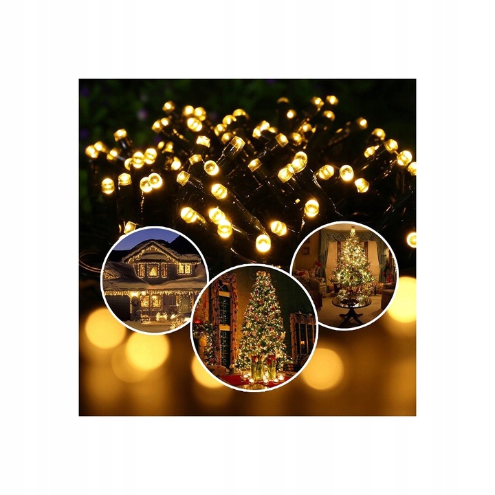 LAMPKI CHOINKOWE Z PROGRAMATOREM 1000 LED timer Oświetlenie świąteczne