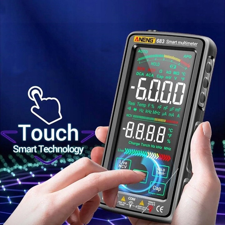 Multimetr cyfrowy ANENG 683 AC/DC 6000 zliczeń