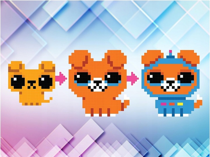 BITZEE INTERAKTYWNE ZWIERZĄTKO CYFROWE HOLOGRAM 15 ZWIERZĄTEK + GRATIS