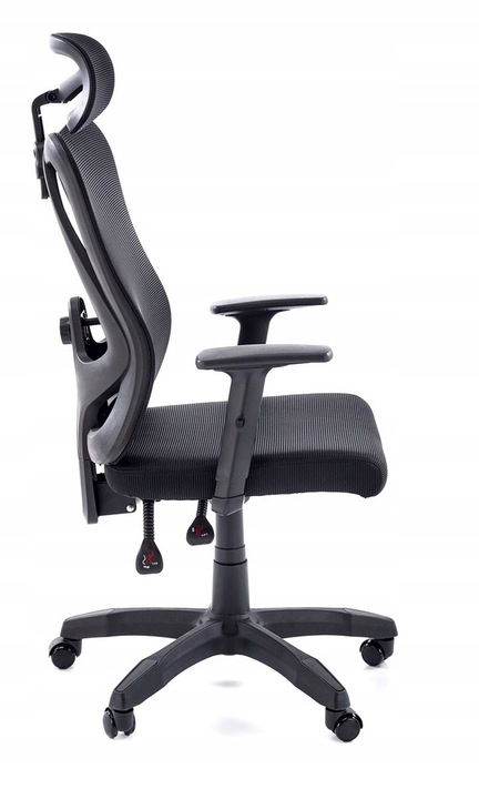 ERGONOMICZNY fotel obrotowy RAMOS czarny regulowany