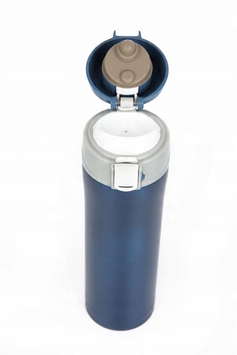 Termos turystyczny kubek termiczny Smile STT-16 420ml niebieski