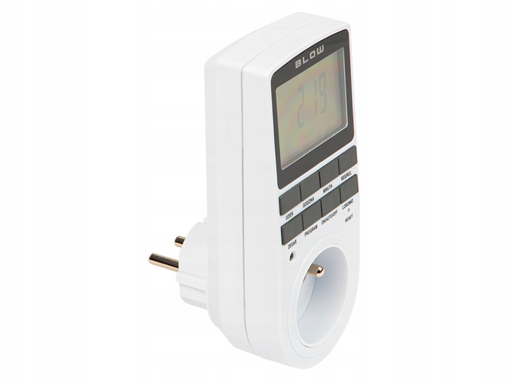 PROGRAMATOR CZASOWY WŁĄCZNIK WYŁĄCZNIK LCD CYFROWY HARMONOGRAM POLSKIE MENU