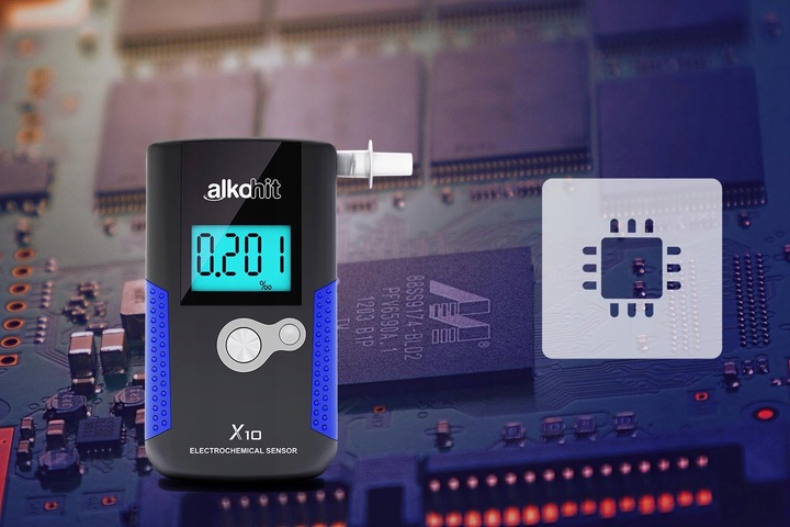 Alkomat ALKOHIT X10 Technologia Policyjna +Ustniki