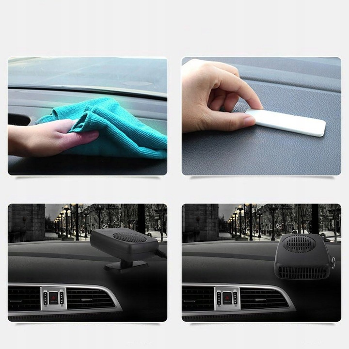 ODMRAŻACZ SZYBY 12V, 150W WENTYLATOR SAMOCHODOWY, PODGRZEWACZ SAMOCHODOWY