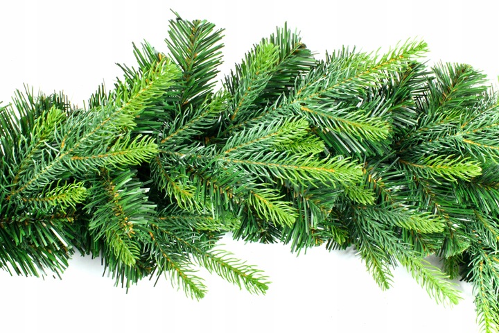 GIRLANDA ŁAŃCUCH CHOINKOWY OZDOBA ŚWIĄTEC.ZNA ŚWIERK GĘSTA 300 CM 1 SZT