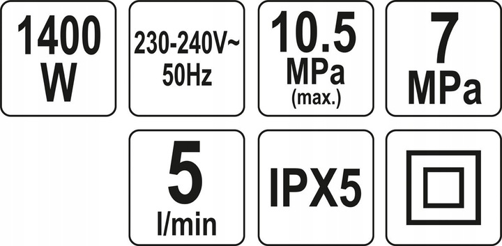 MYJKA CIŚNIENIOWA 1400W 105 BAR YT-85910 YATO