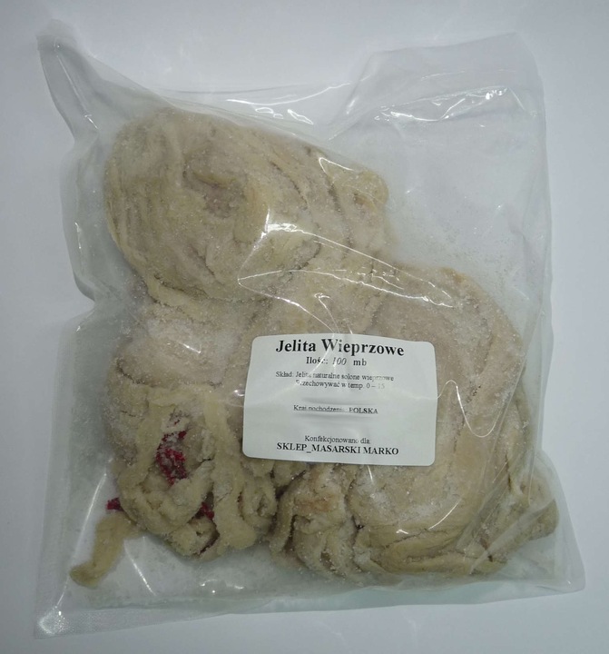 Jelita wieprzowe do kiełbasy 100 m POLSKIE