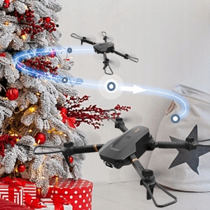 DRON TURBO 2x DWIE KAMERY FULL HD PODGLĄD WIFI POWRÓT FUTERAŁ AKUMULATOR