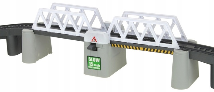 Kolejka Elektryczna Pociąg Ogromny Tor Tunel Podnoszony Most 366cm Wagony