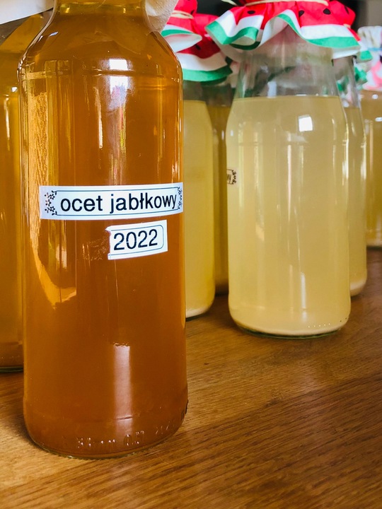 OCET JABŁKOWY NIEPASTERYZOWANY EKOLOGICZNY DOMOWY MATKA OCTOWA 500ml