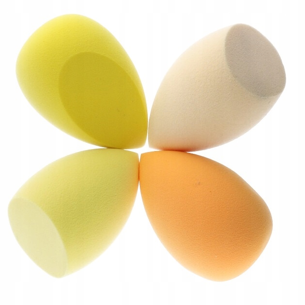 ZESTAW 4 GĄBKI DO MAKIJAŻU GĄBKA BLENDER GĄBECZKI