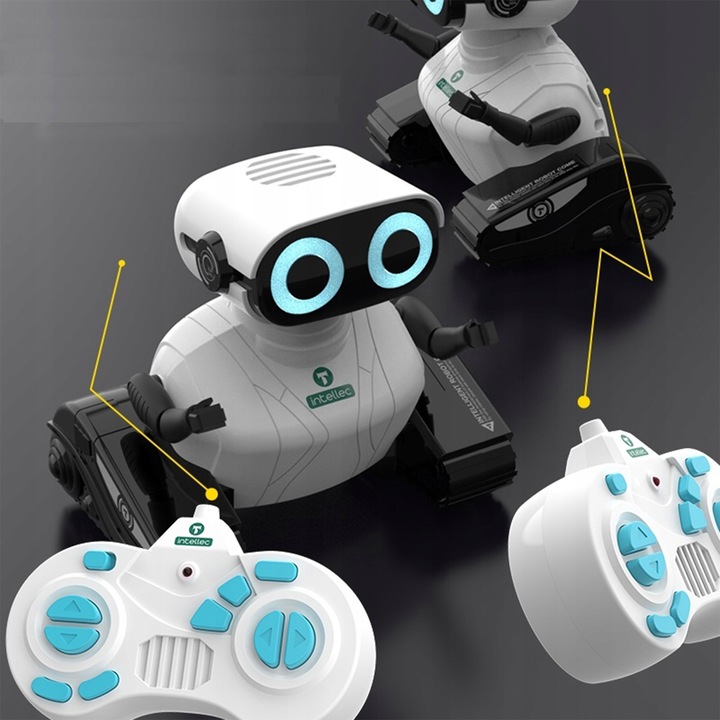 ROBOT INTERAKTYWNY NA ZDALNE STEROWANIE NA PILOT AUTO DLA DZIECI DŹWIĘK LED