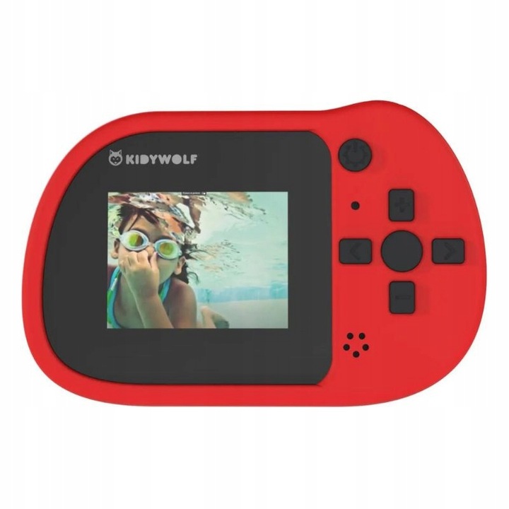 Kidywolf - Wodoodporny aparat Kidycam - Czerwony