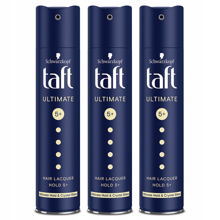 Taft Ultimate Lakier do Włosów Zestaw 3x250ml
