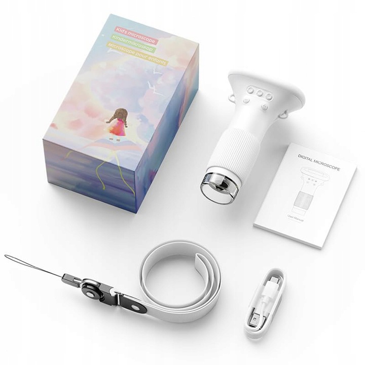 MIKROSKOP DLA DZIECI MINI MIKROSKOP CYFROWY PREZENTY DLA DZIECI