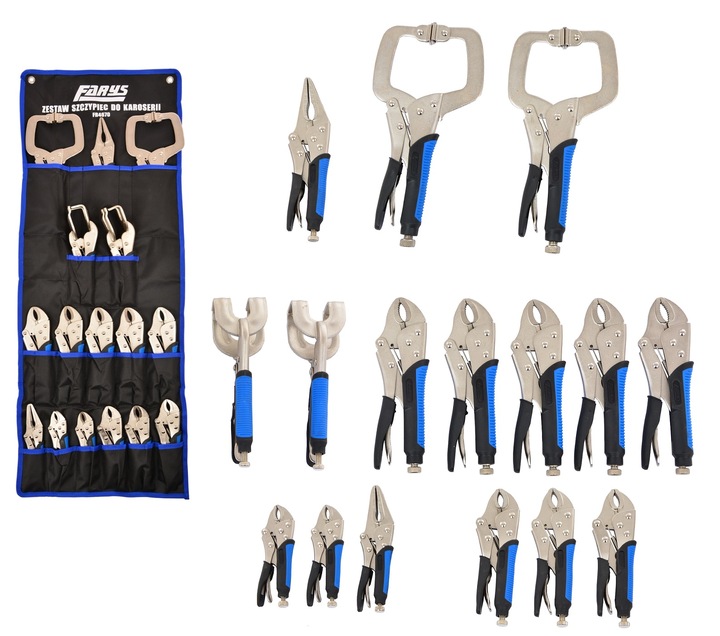 SZCZYPCE BLACHARSKIE DO KAROSERII BLACHY 16szt